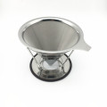 Paperless 18/8 Stainless Steel Pour Over Coffee Maker With Single Cup Coffee Brewer